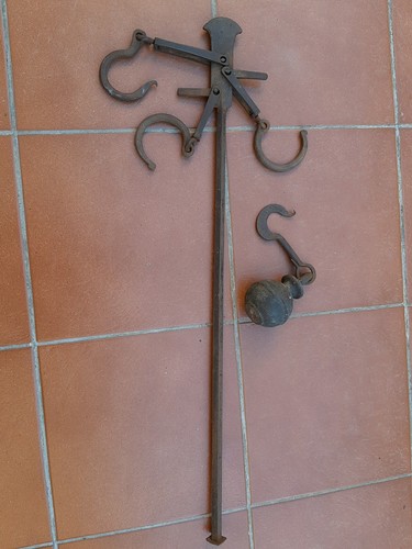 Antica stadera ferro bilancia - stadera,